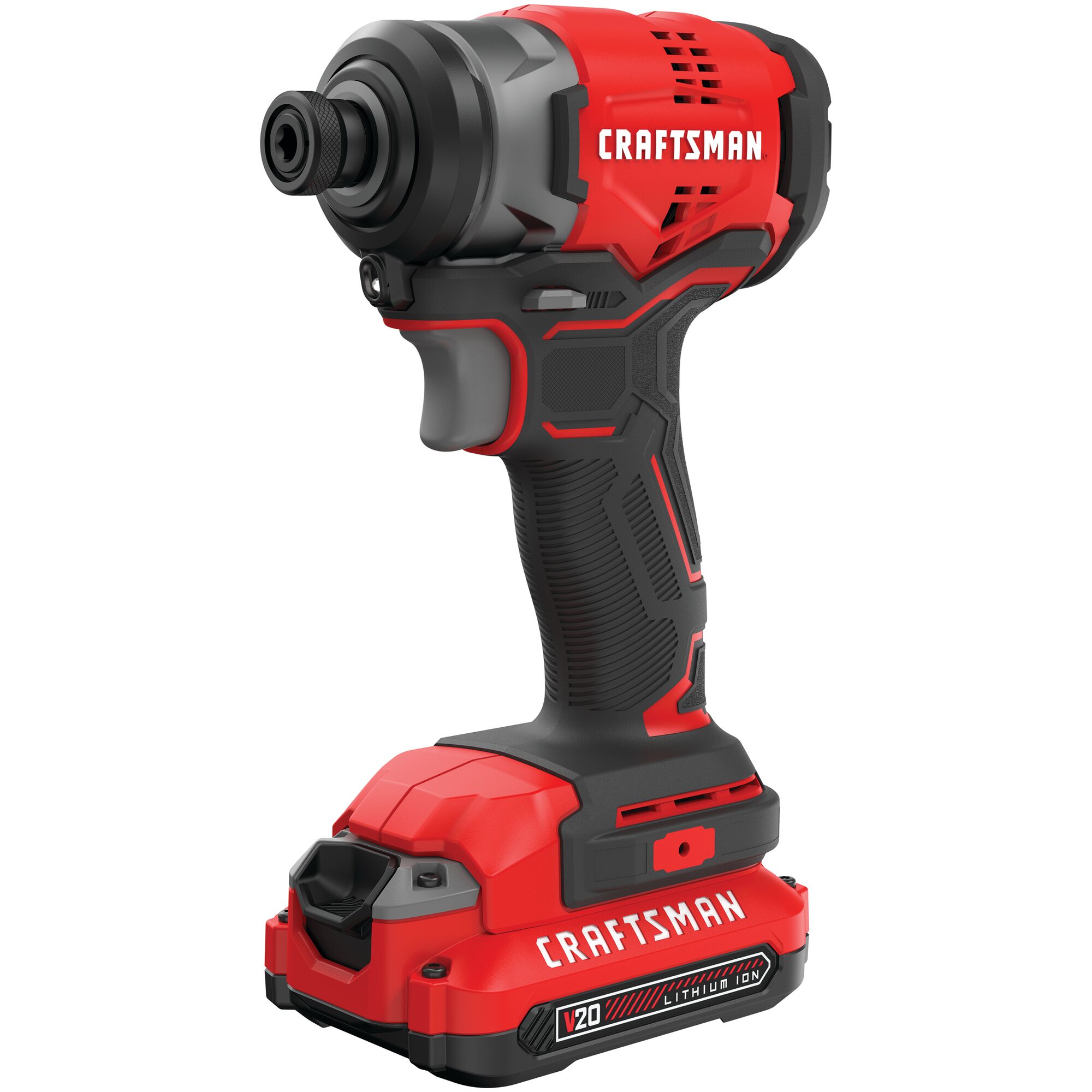 CRAFTSMAN V20 Cordless Brushless 1/4-inch Impact Driver Kit (CMCF810C1)