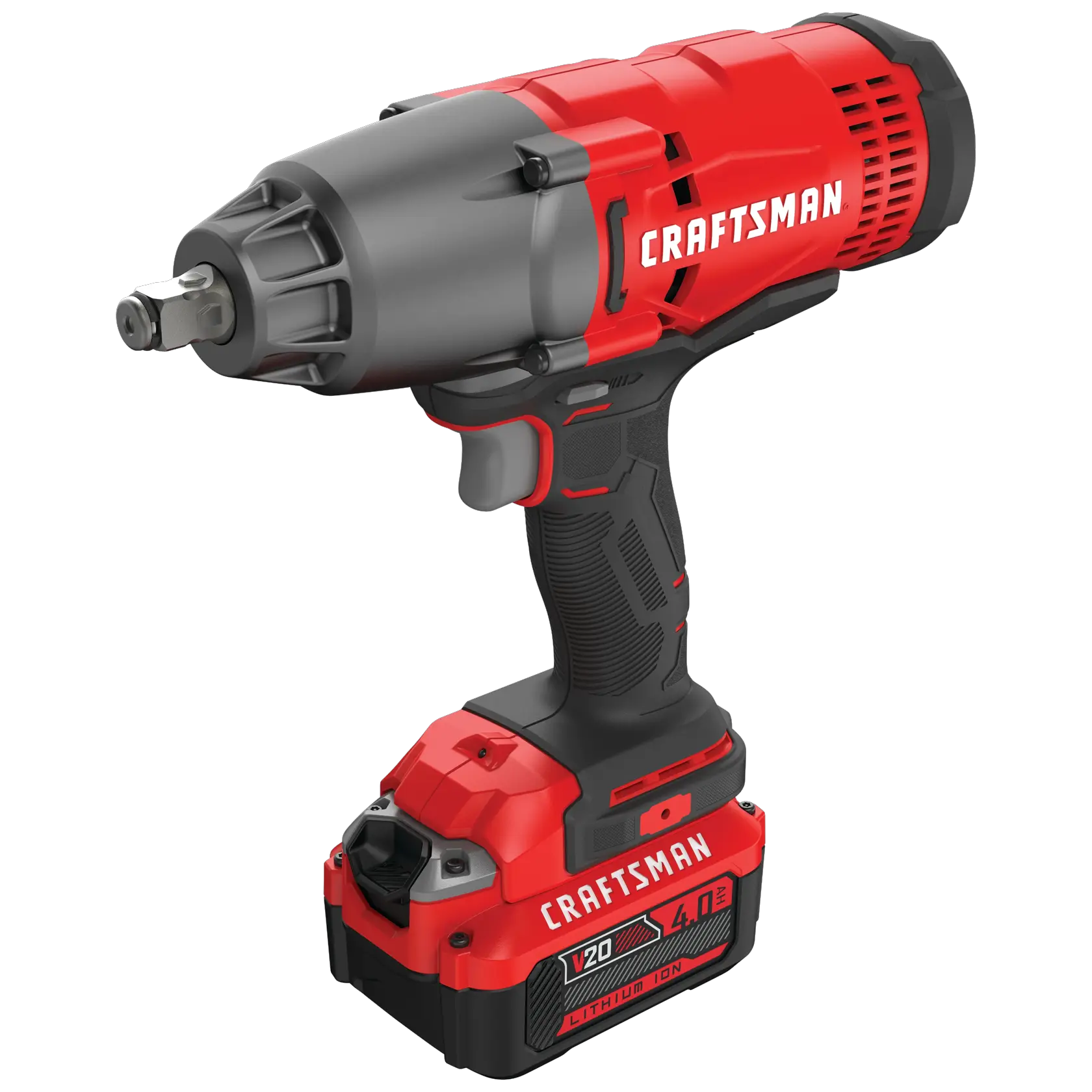 Cordless half inch impact wrench kit 1 battery.