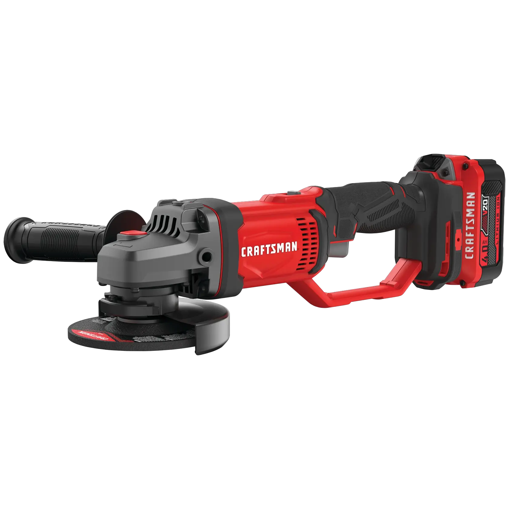 Cordless 4 and half inch small angle grinder kit 1 battery.