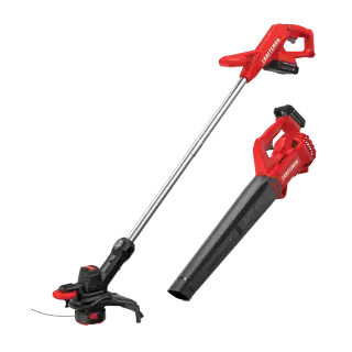 String trimmer and blower combo kit 1.5 Ampere hours.