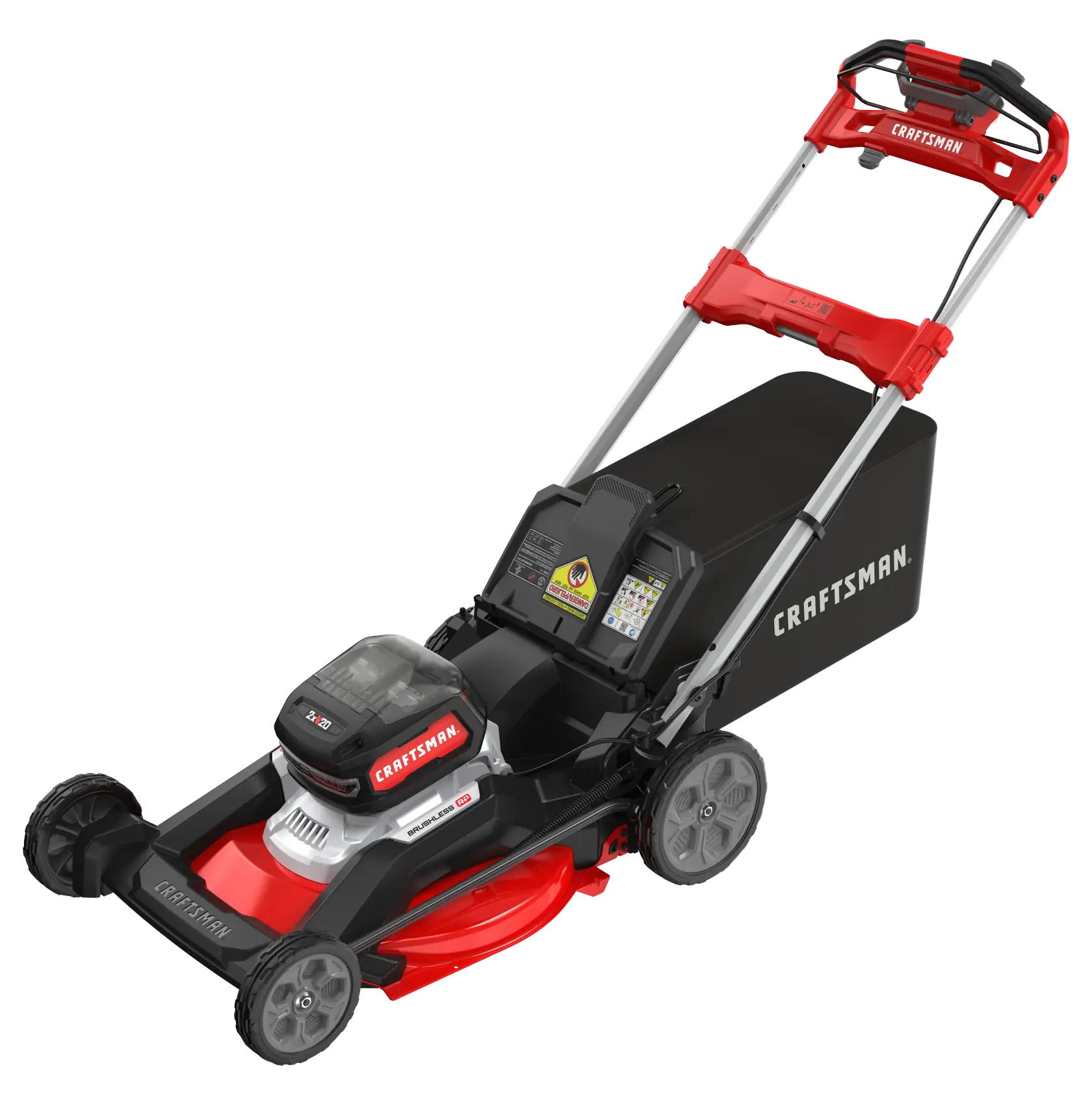 CRAFTSMAN 2xV20 BRUSHLESS RP Walk-behind Right Profile Top Down Angle