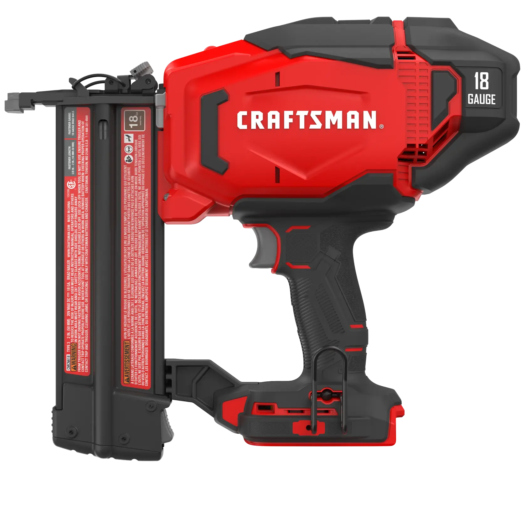 View of CRAFTSMAN Nailer: Brad on white background