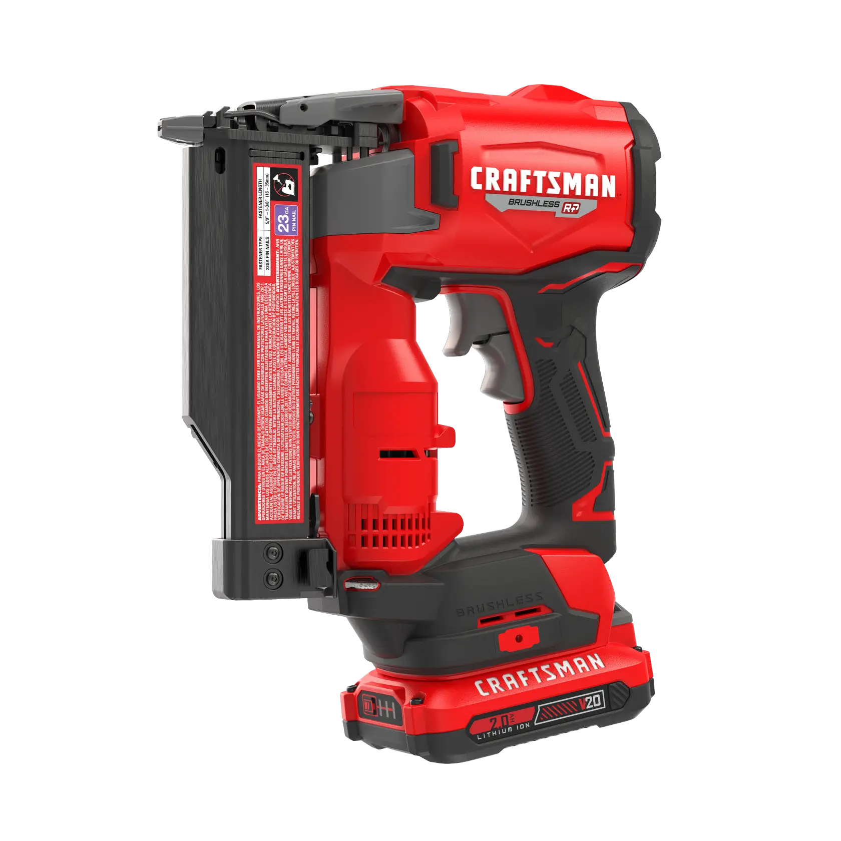 View of CRAFTSMAN Nailer: Pin on white background