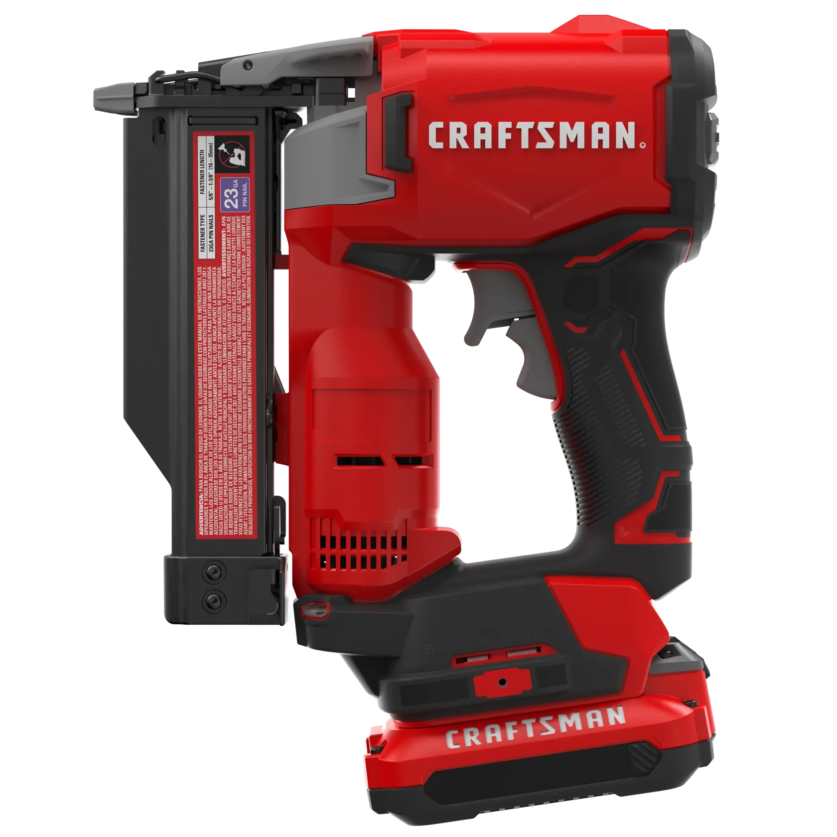 View of CRAFTSMAN Nailer: Pin on white background