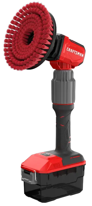 V20 Scrubber Handheld Orientation Left Angle Brush Tilted Up