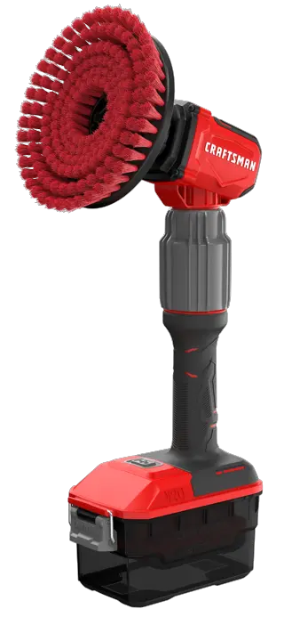 V20 Scrubber Pole OrientationLeft Angle Brush Tilted Up
