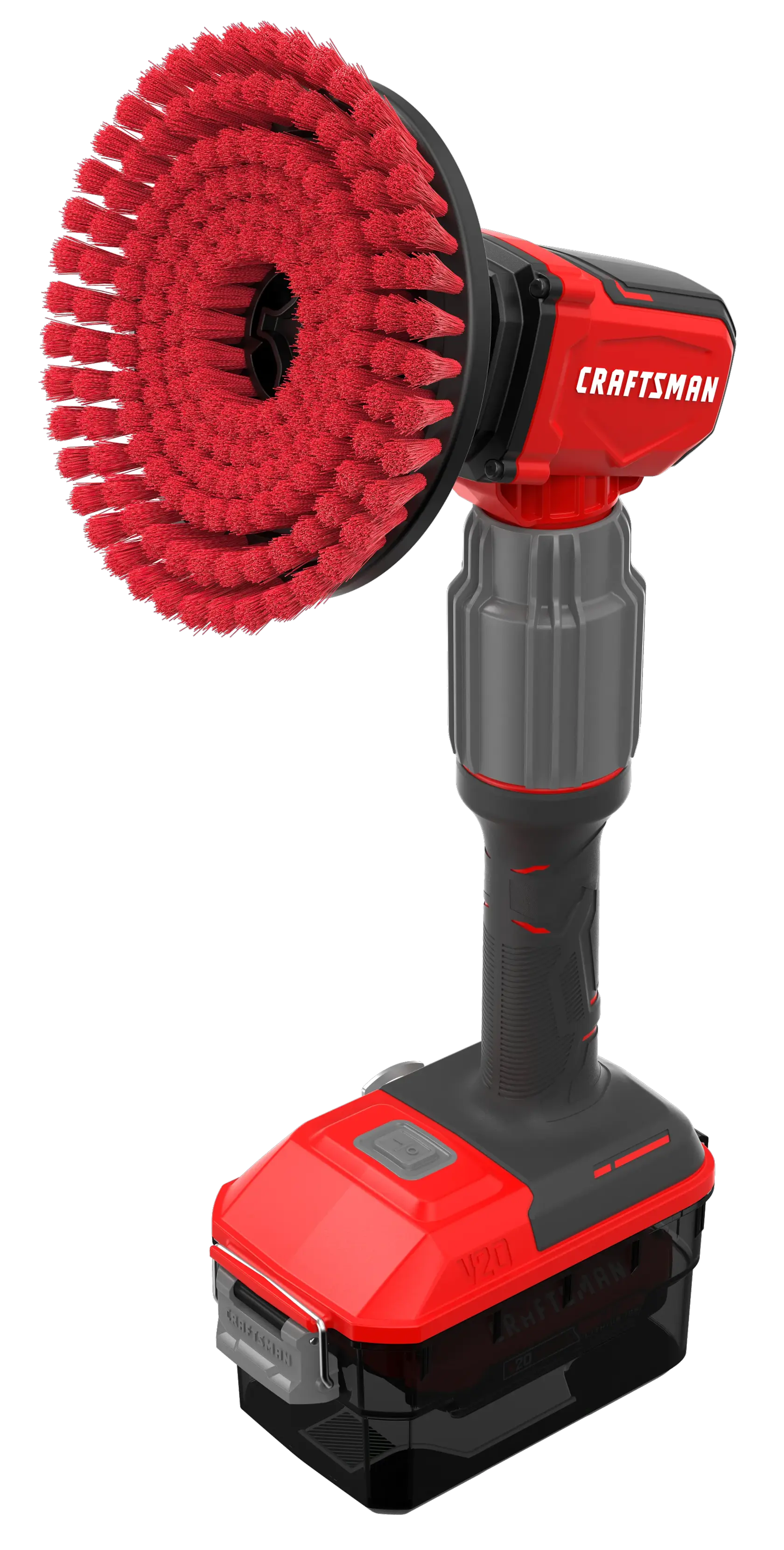 V20 Scrubber Pole OrientationLeft Angle Brush Straight