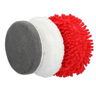 CRAFTSMAN CMCPSMFB V20 Powered Scrubber Microfiber Brush Set 3/4 forward view.