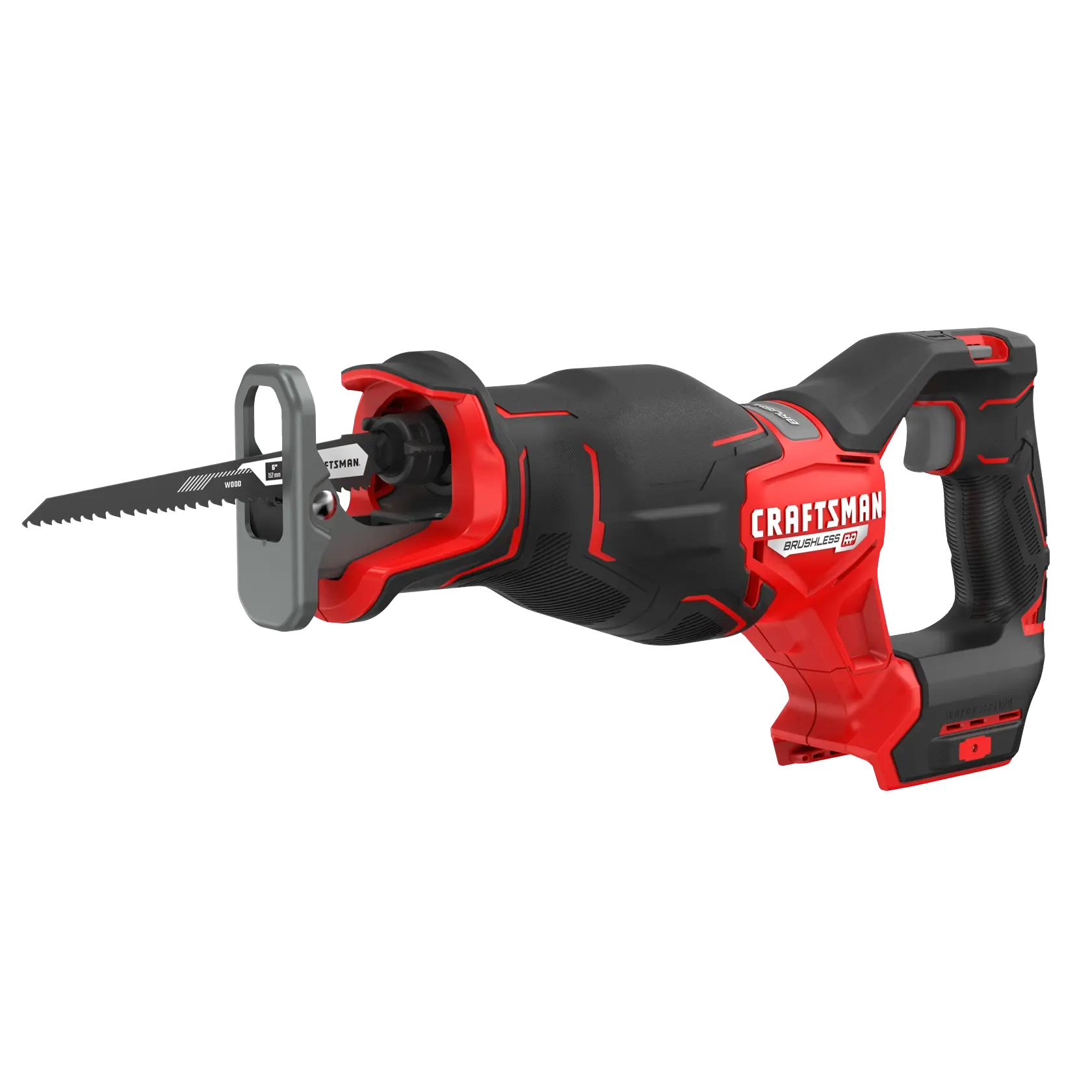 View of CRAFTSMAN Reciprocating Saw on white background