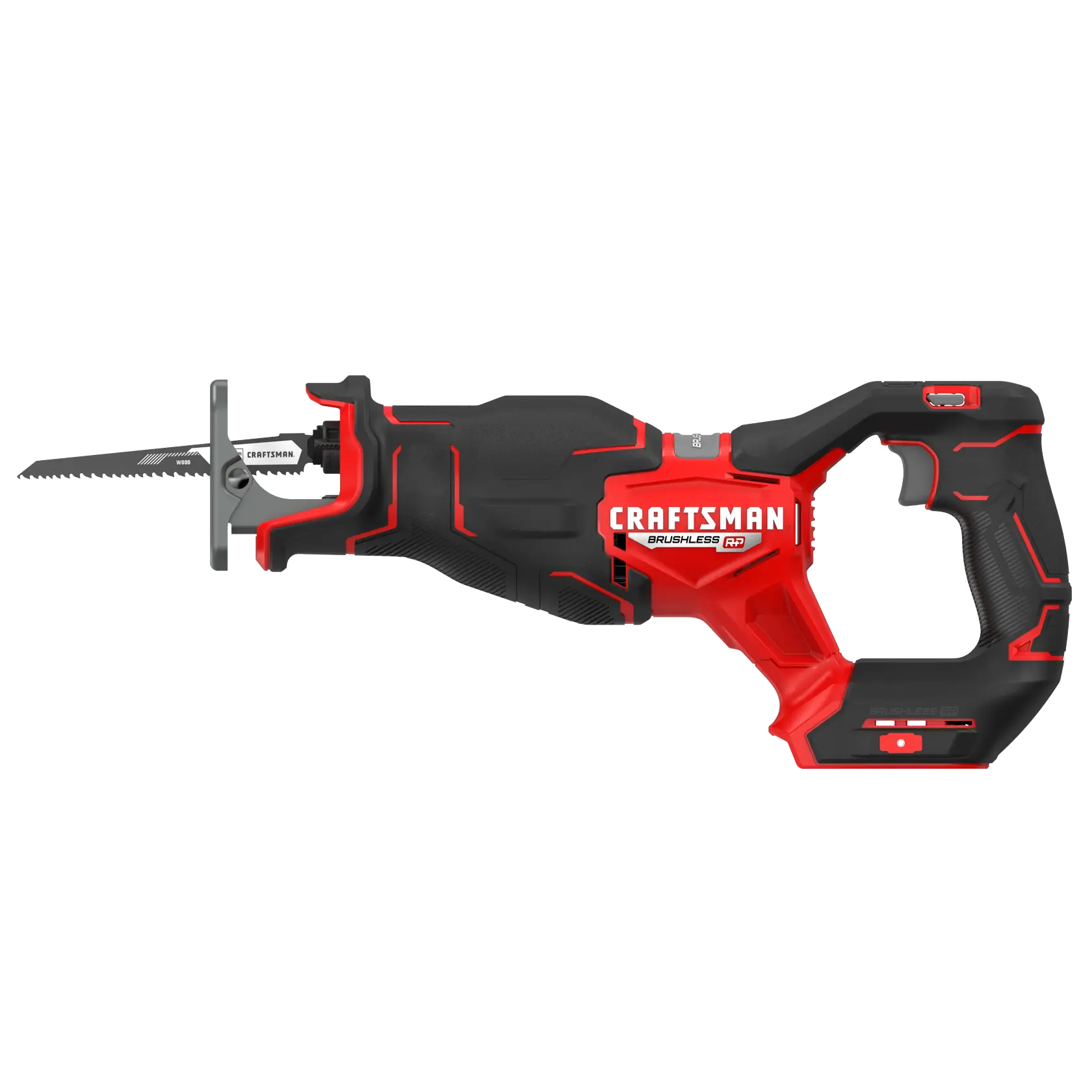 View of CRAFTSMAN Reciprocating Saw on white background