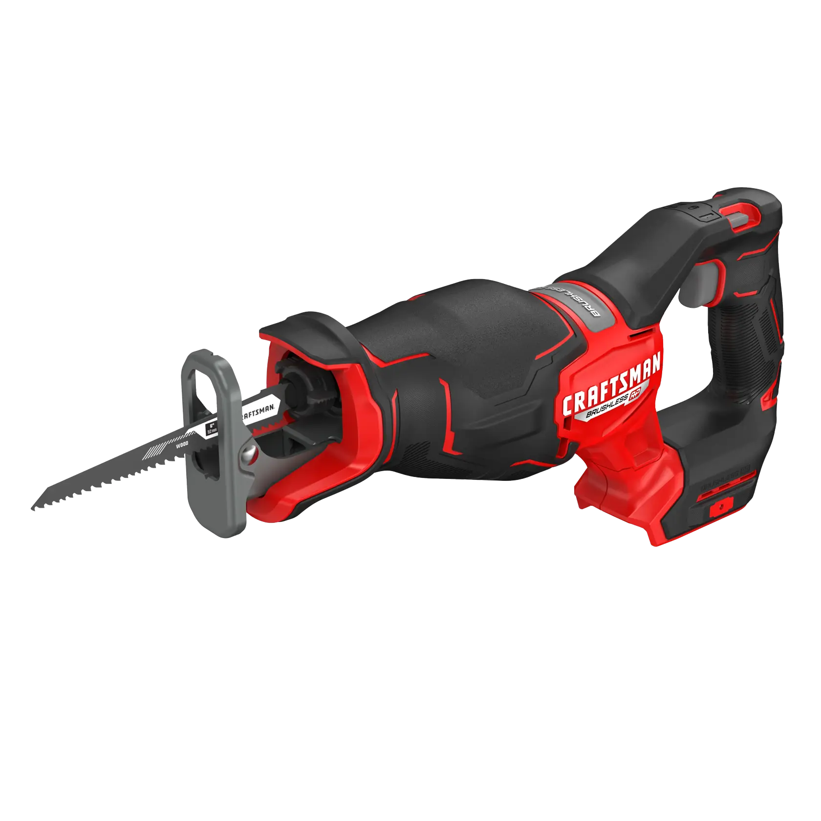 View of CRAFTSMAN Reciprocating Saw on white background
