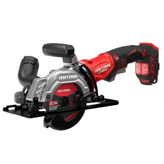 Craftsman V20* Brushless RP 4.5-inch circular saw on a white background.