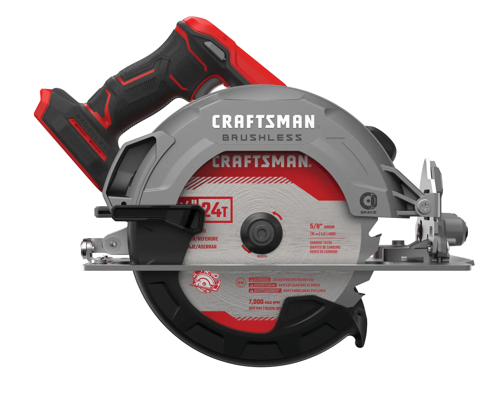 20 volt 7 1 quarter inch brushless cordless circular saw.