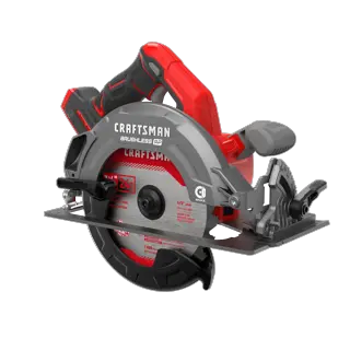 View of CRAFTSMAN Circular Saws on white background