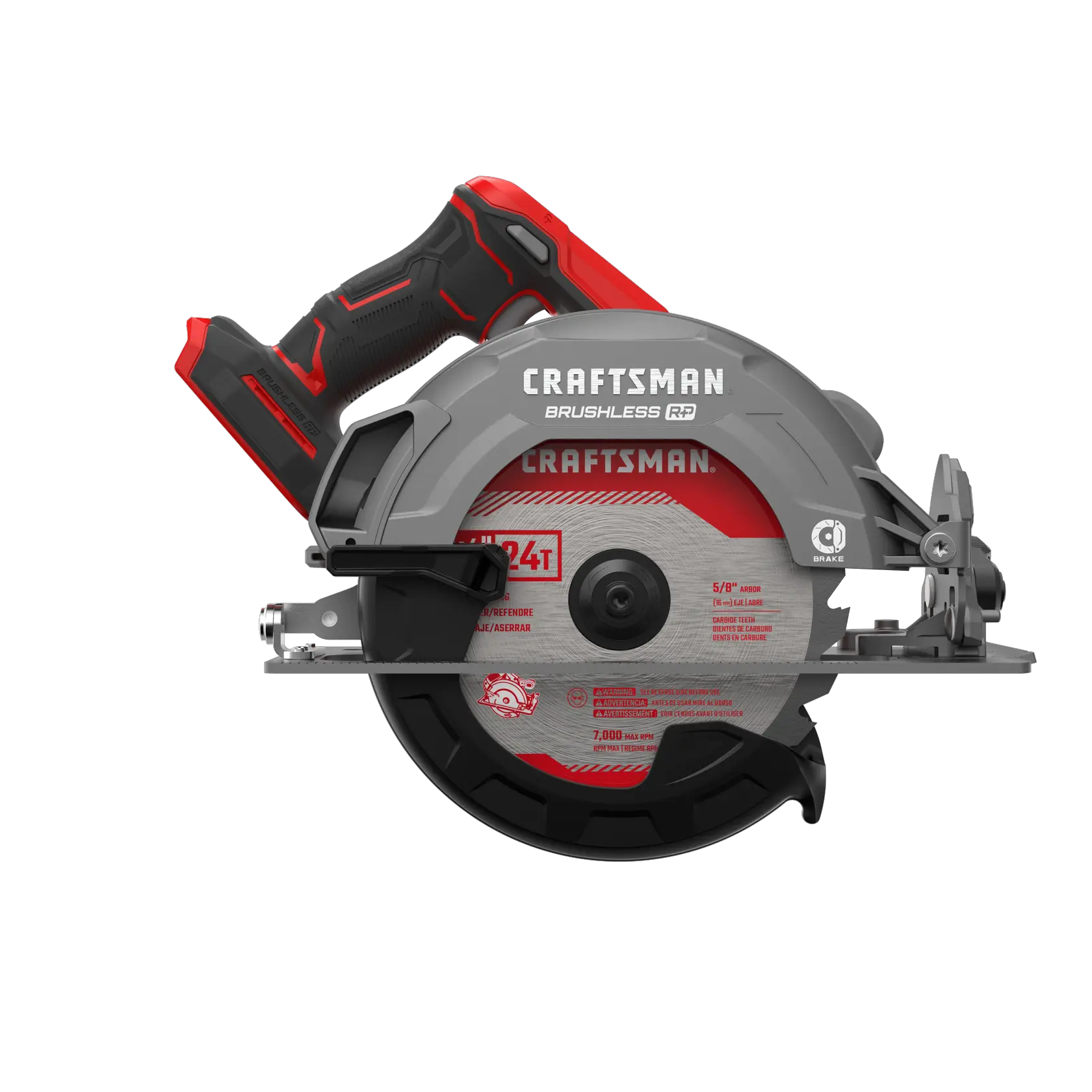 View of CRAFTSMAN Circular Saws on white background