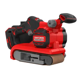 V20* Brushless RP Belt Sander on white background.