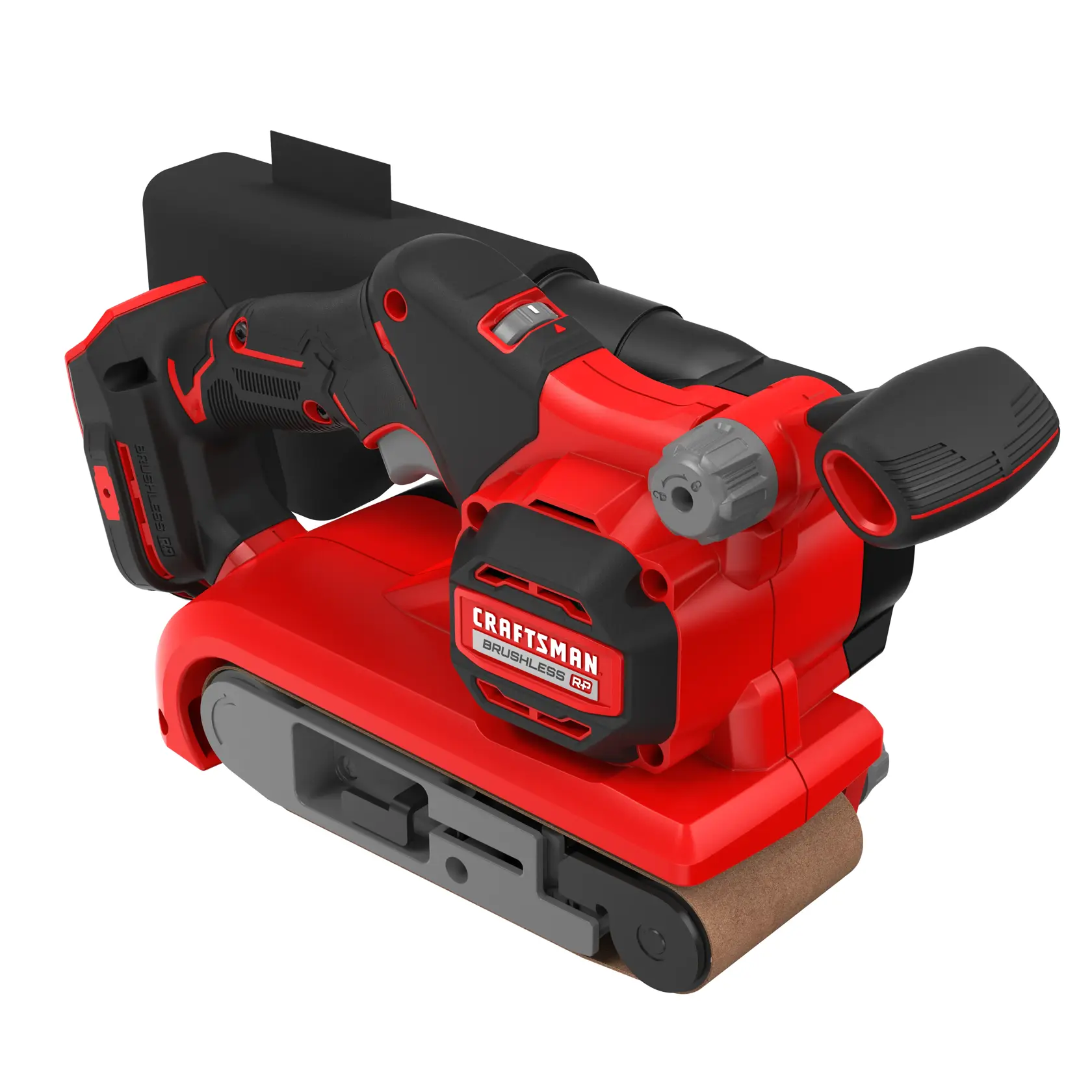 V20* Brushless RP Belt Sander on white background.