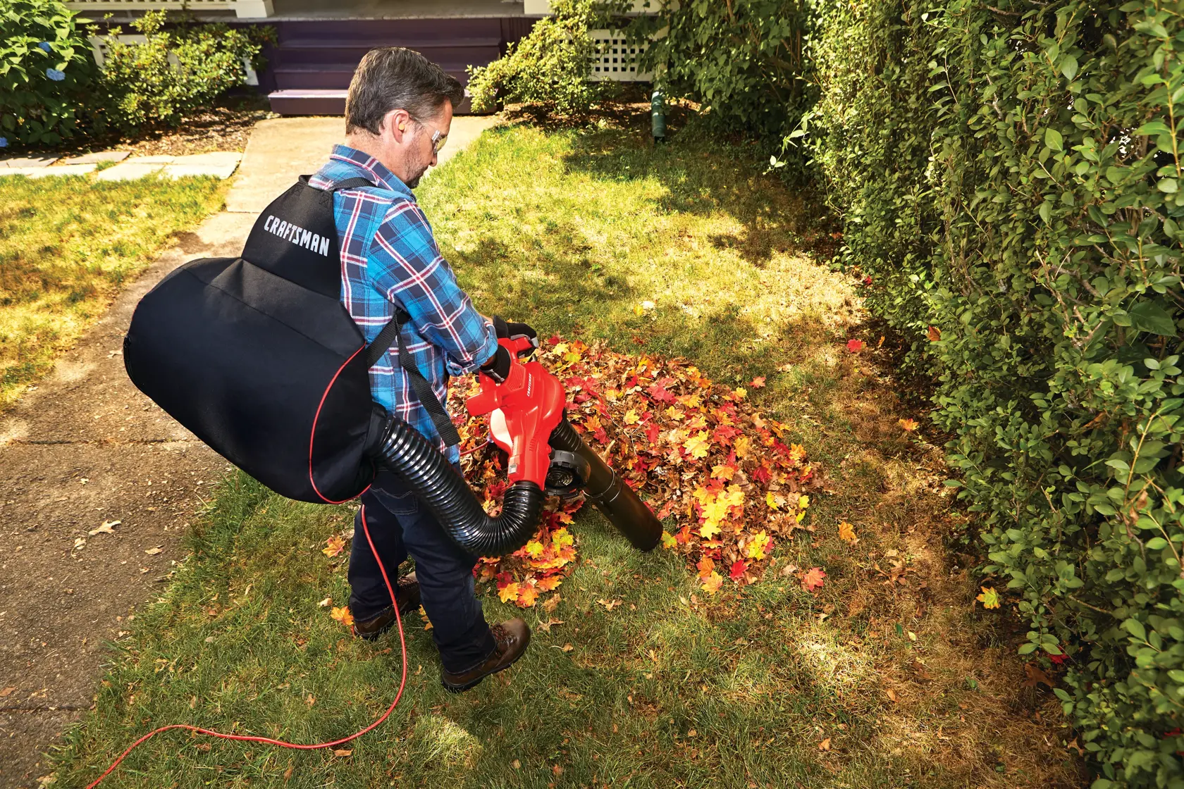 View of CRAFTSMAN Leaf Blowers  being used by consumer