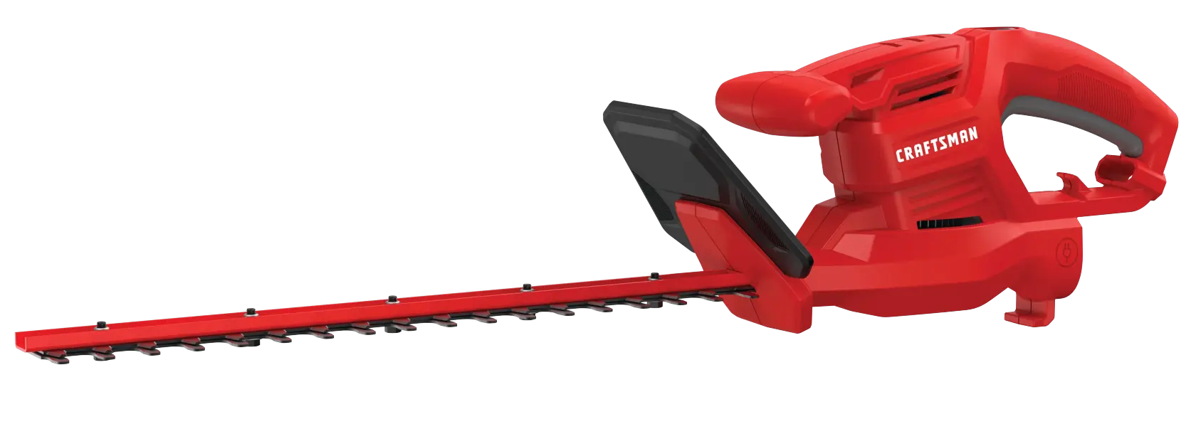 Profile of 3 dot 2 amp 17 inches electric hedge trimmer.