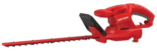 Profile of 3 dot 2 amp 17 inches electric hedge trimmer.