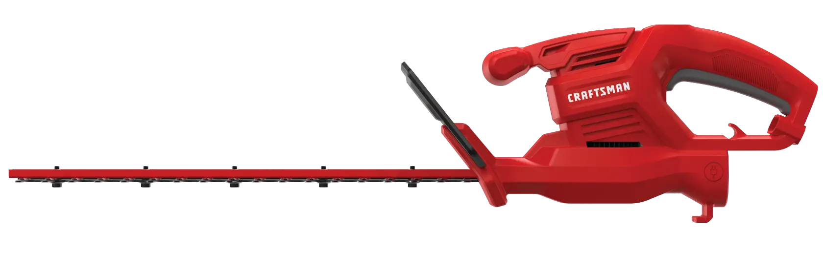 Right profile of 3 dot 2 amp 17 inches electric hedge trimmer.