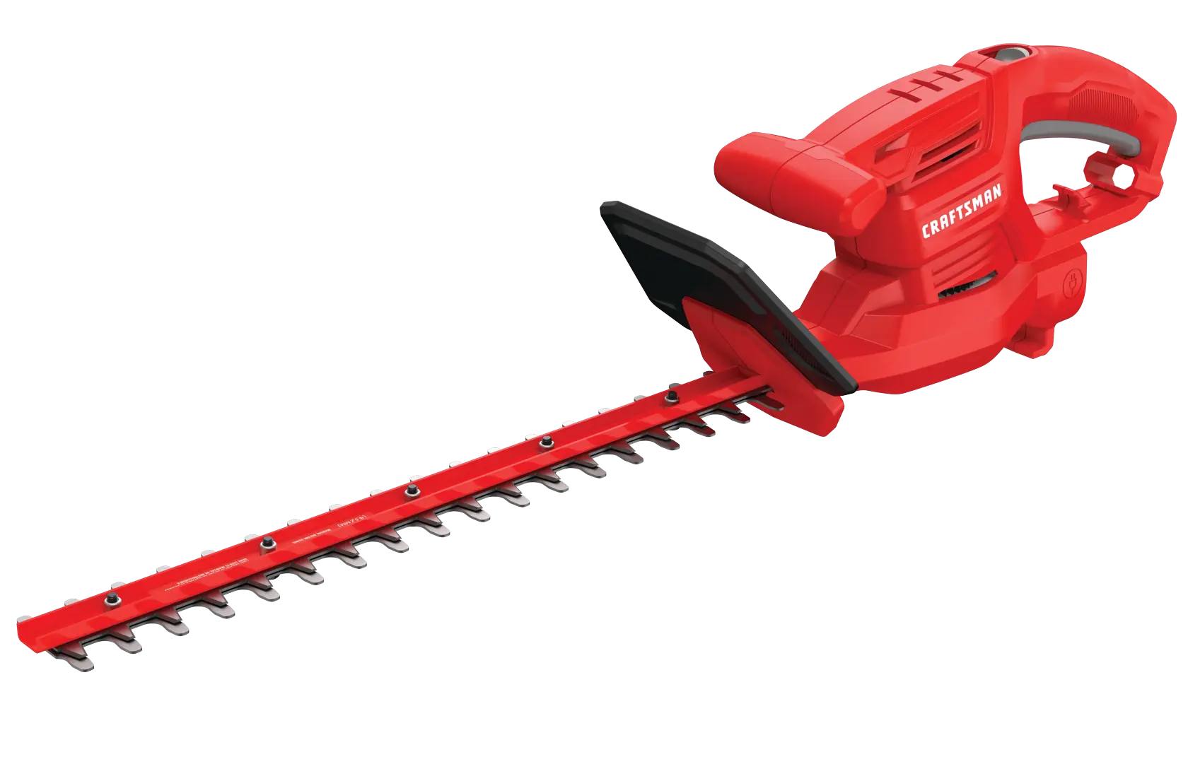 Profile of 3 dot 2 amp 17 inches electric hedge trimmer.