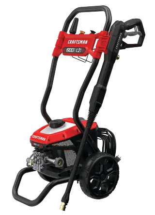 Right profile of 1900 pound per square inch electric cold water pressure washer.