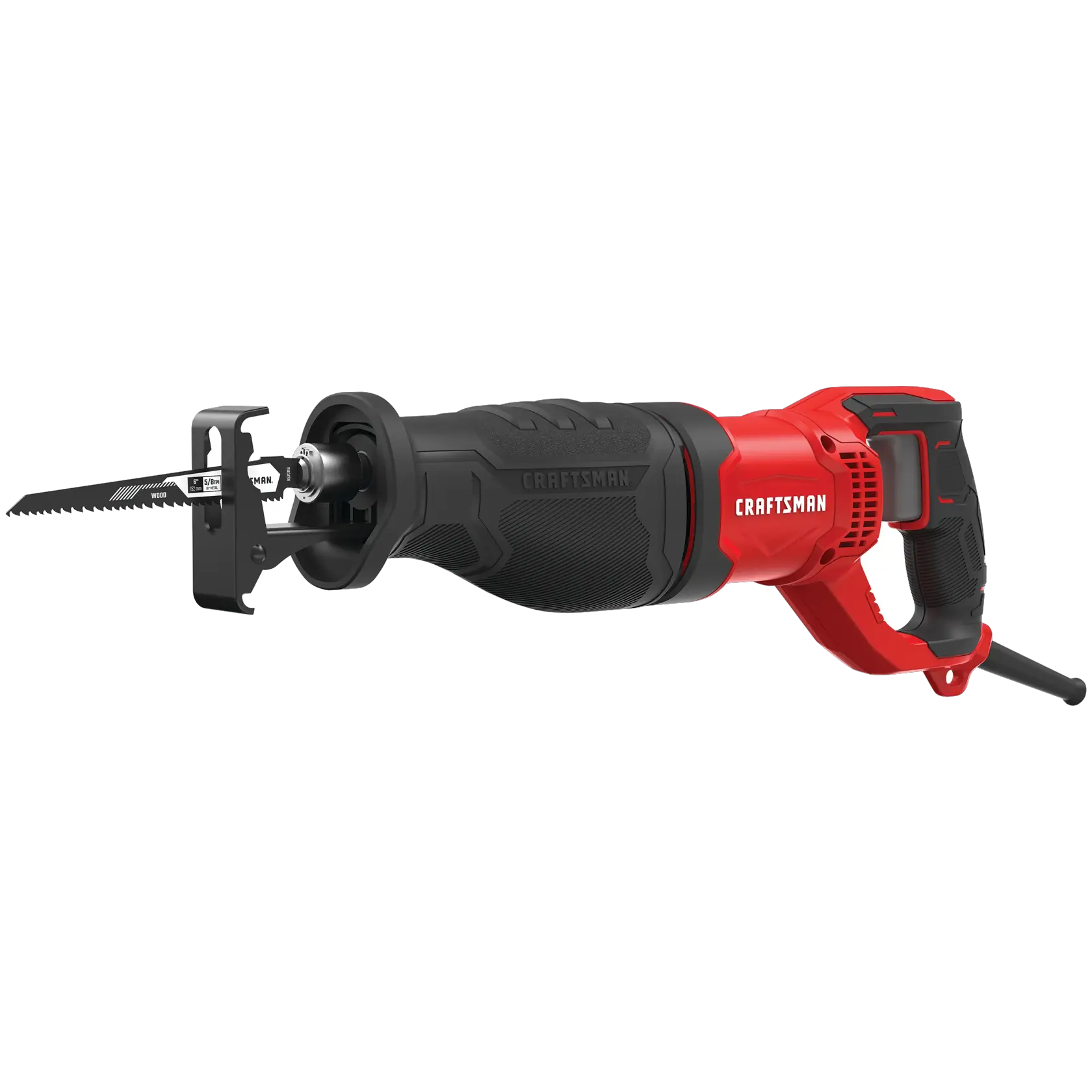 Profile of 7 dot 5 amp reciprocating saw.