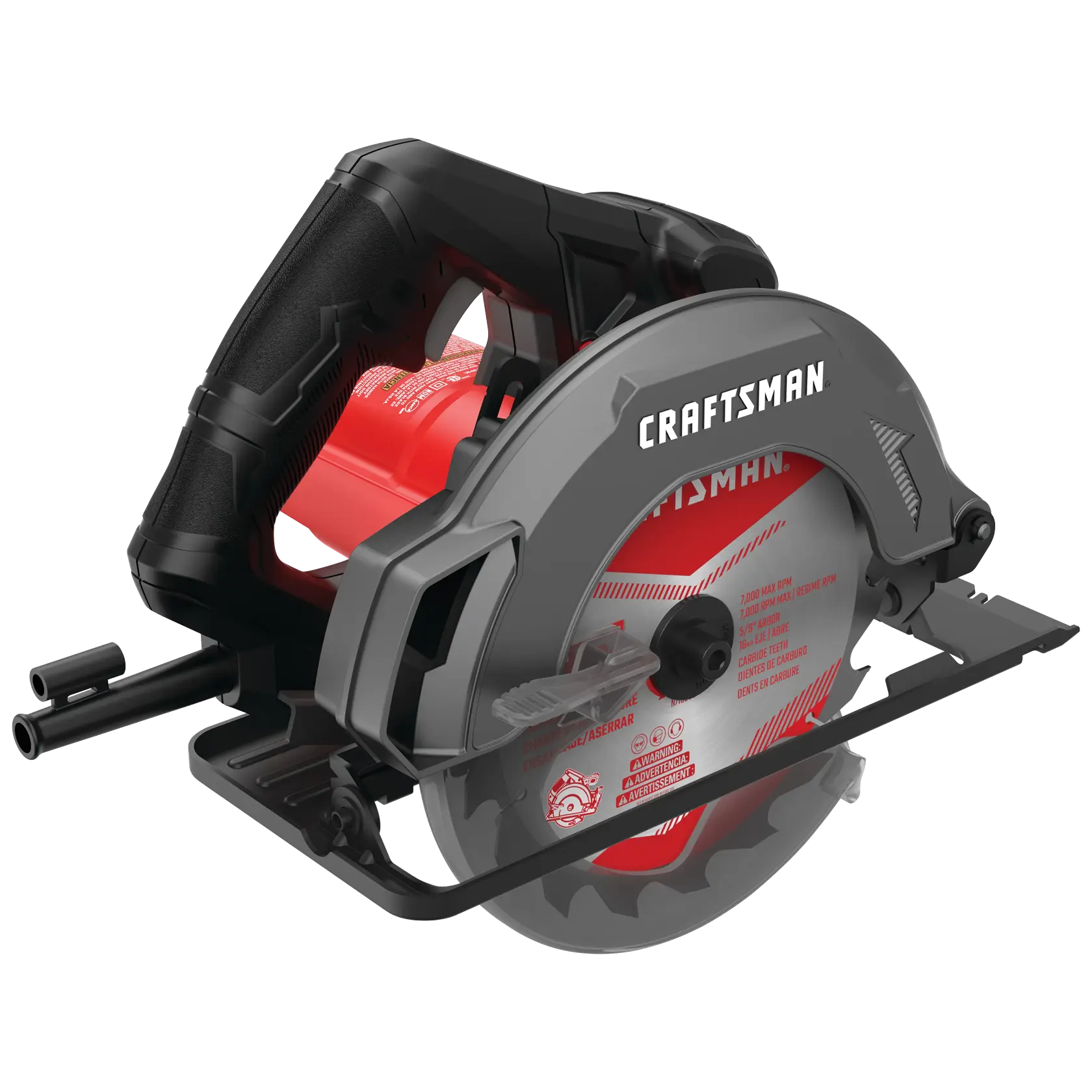 View of CRAFTSMAN Circular Saws on white background