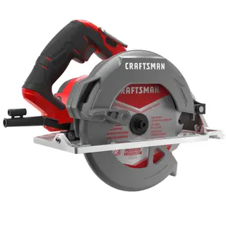 Profile of 15 amp seven and a quarter inch circular saw.