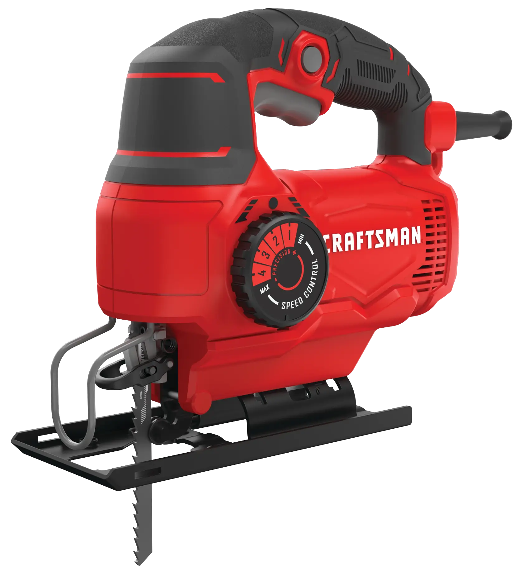Profile of 5 amp variable speed jig saw .