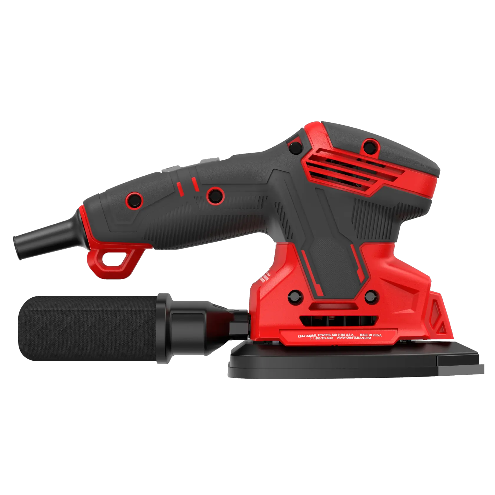 CRAFTSMAN Detail Sander on white background side view.