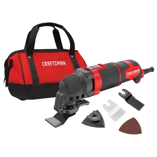 View of CRAFTSMAN Oscillating Multi-Tools and additional tools in the kit