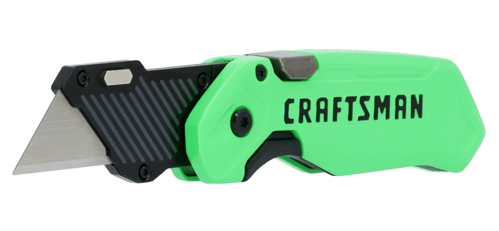 CRAFTSMAN CMHT10352 HiVis Folding Utility Knife w/ One Blade Storage beauty image