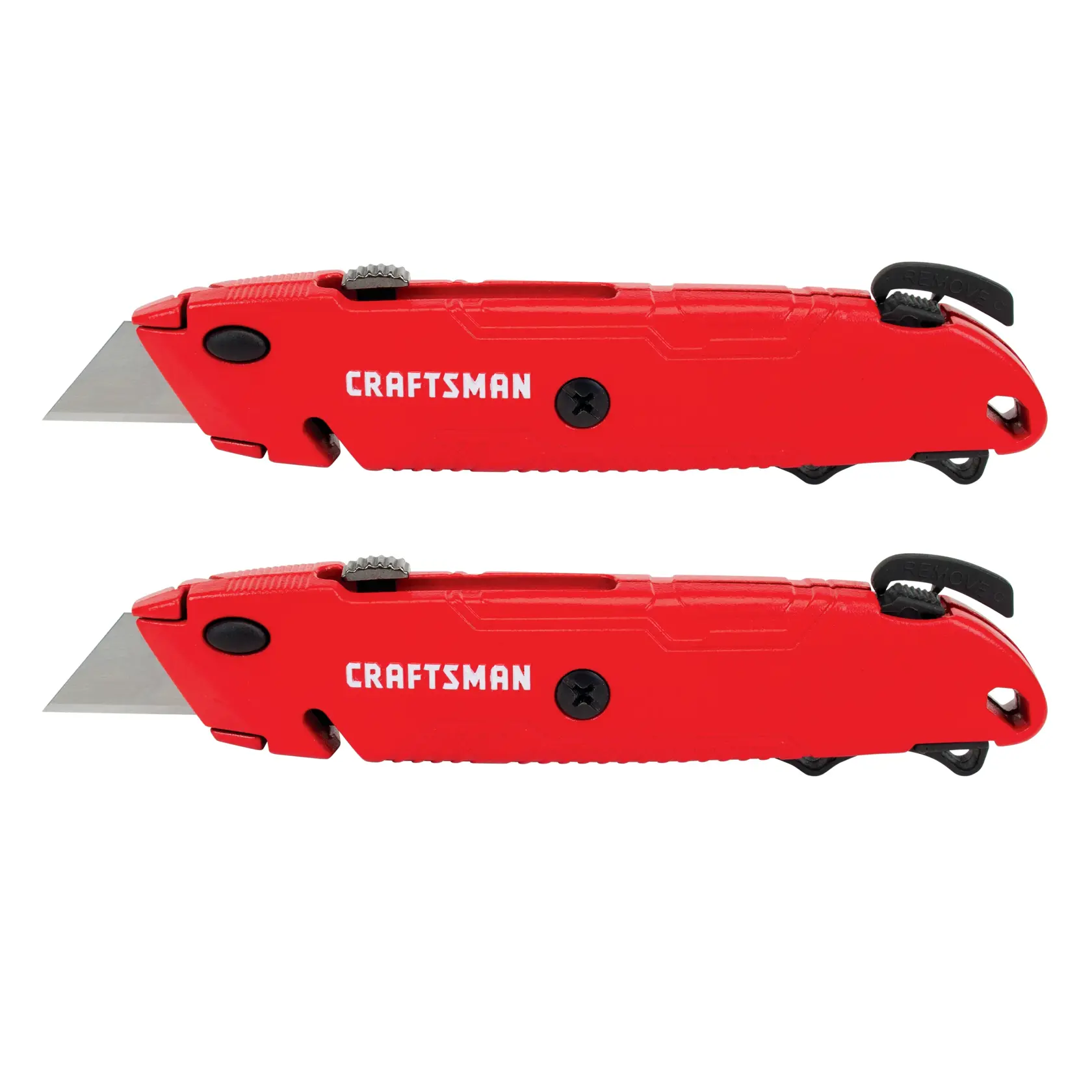 View of CRAFTSMAN Utility Knives on white background