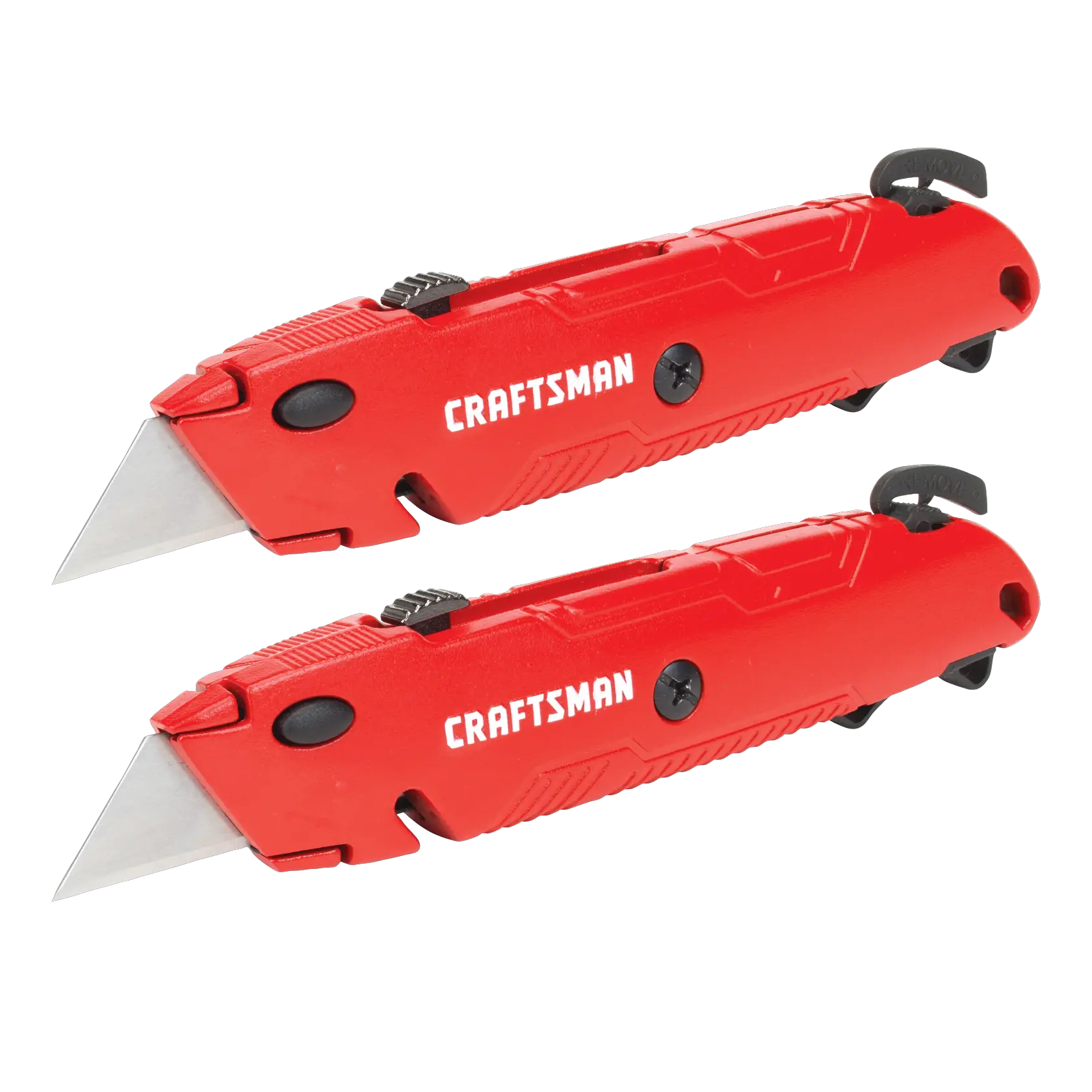 View of CRAFTSMAN Utility Knives on white background