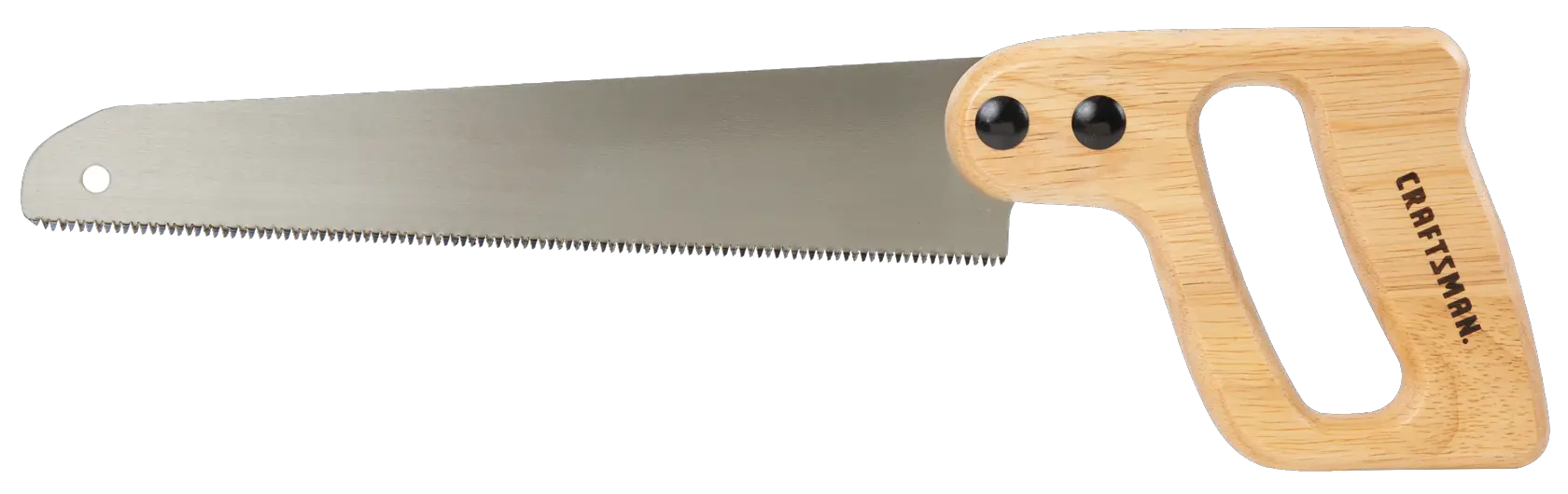 View of CRAFTSMAN Handsaw on white background