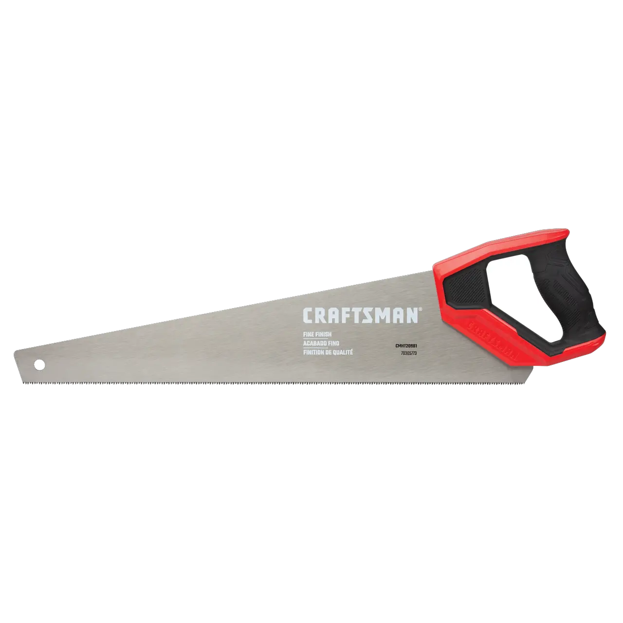 View of CRAFTSMAN Handsaw on white background