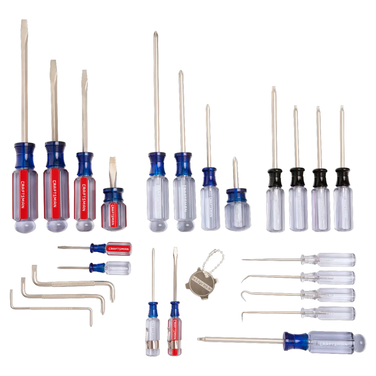 View of CRAFTSMAN Screwdrivers: Acetate on white background