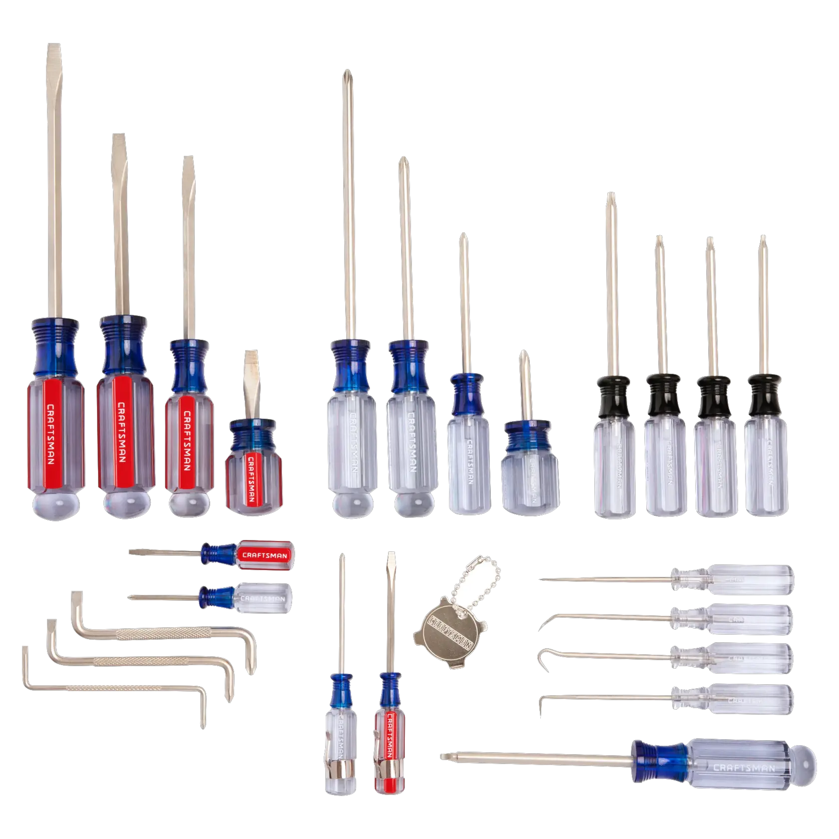 View of CRAFTSMAN Screwdrivers: Acetate on white background
