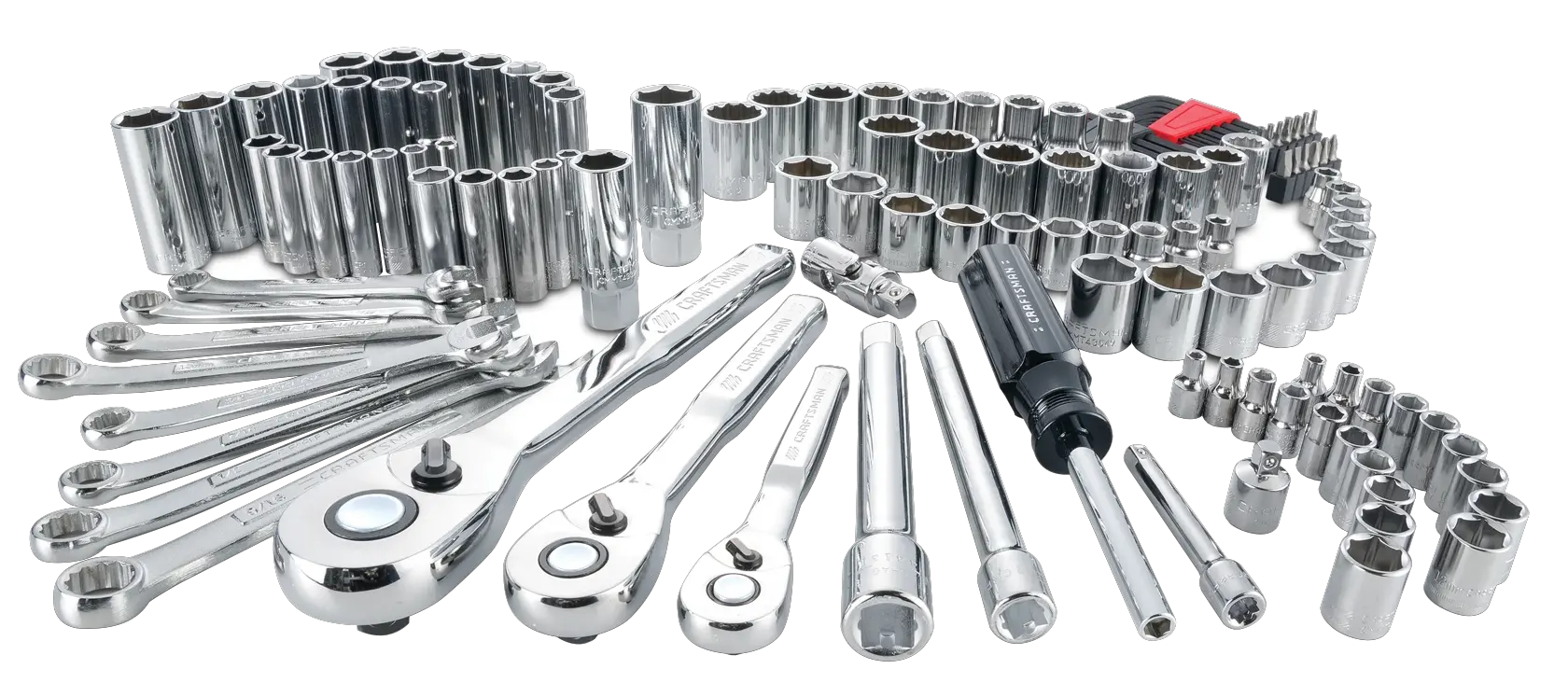 CRAFTSMAN Standard (SAE) and Metric Mechanics Tool Set with