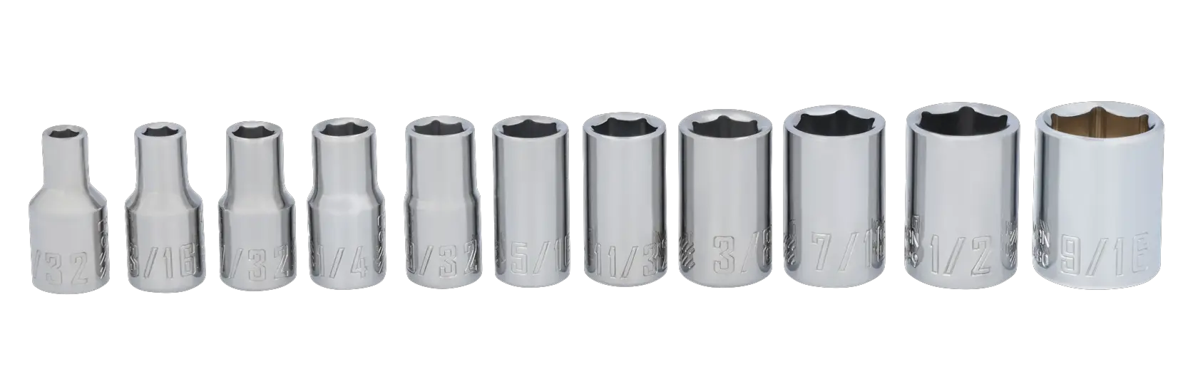 CRAFTSMAN 1/4-Inch Drive 6-Point Standard (SAE) Socket Set