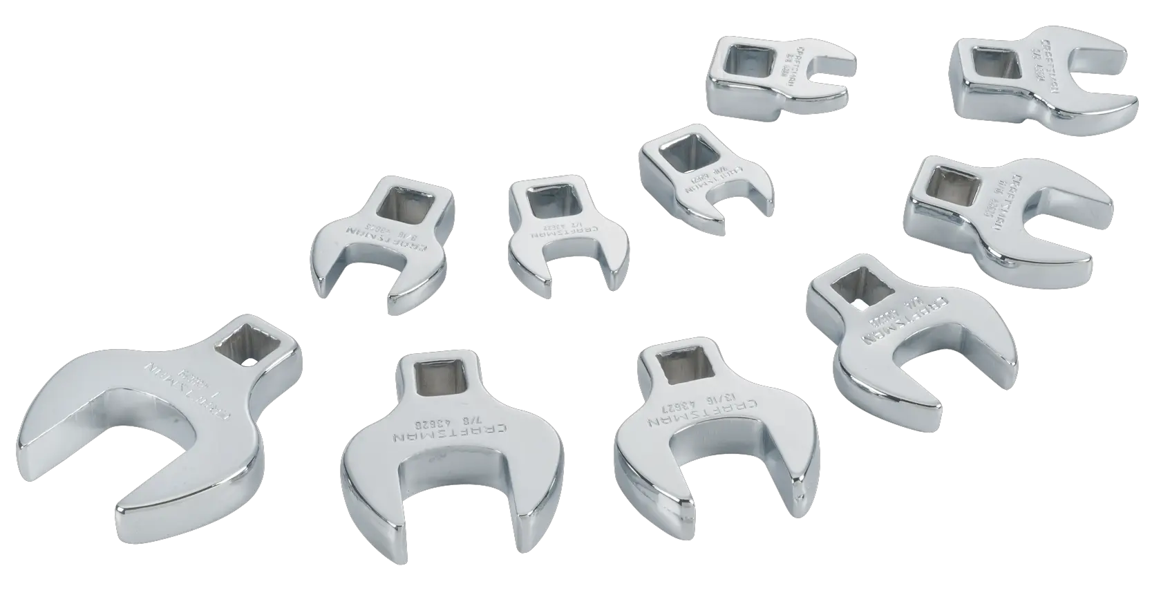 View of CRAFTSMAN Wrenches: Crowfoot on white background