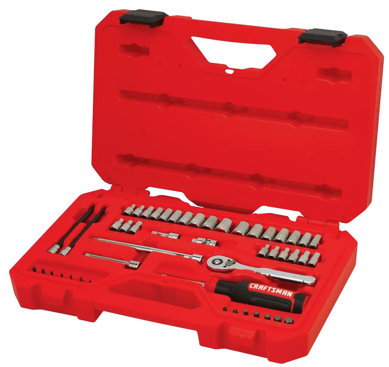 48PC 1/4IN DR MECH SET LOW PROFILE in case.