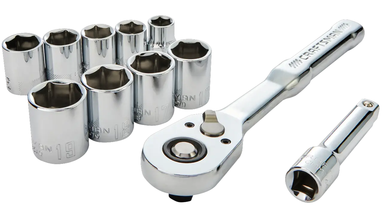CRAFTSMAN 11 piece Low Profile 3/8" Drive SAE Mechanics Set view 1
