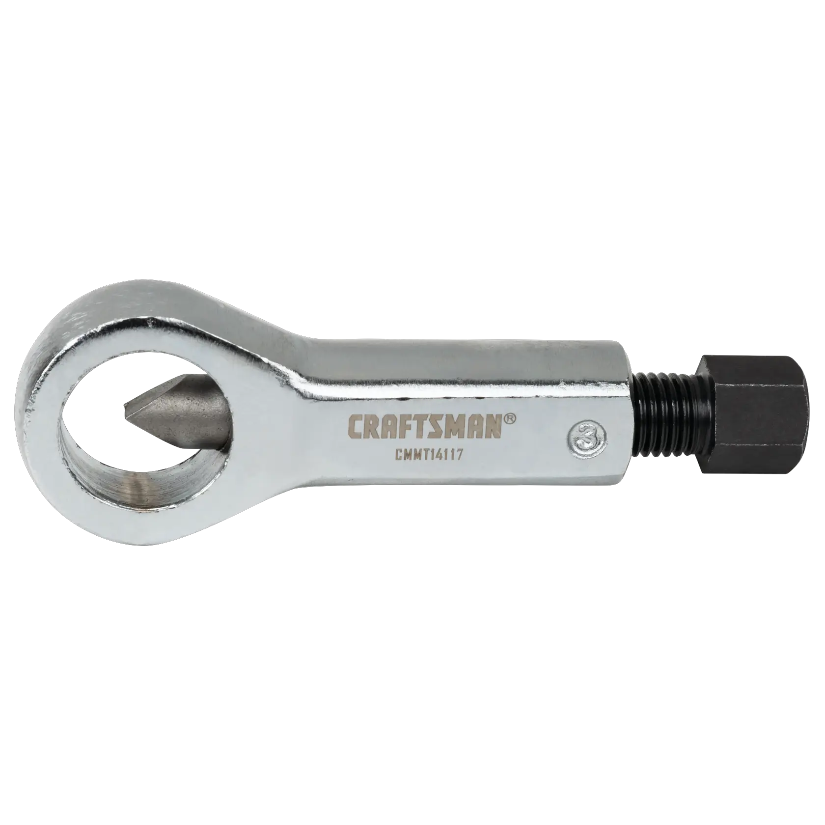 Left profile of universal nut cracker.