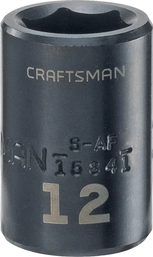 3 eighths inch 12 millimeter metric impact shallow socket.