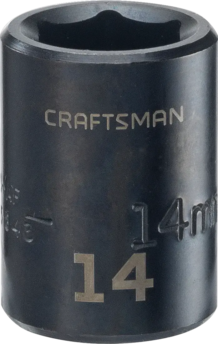 3 eighths inch 14 millimeter metric impact shallow socket.