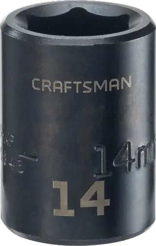 3 eighths inch 14 millimeter metric impact shallow socket.