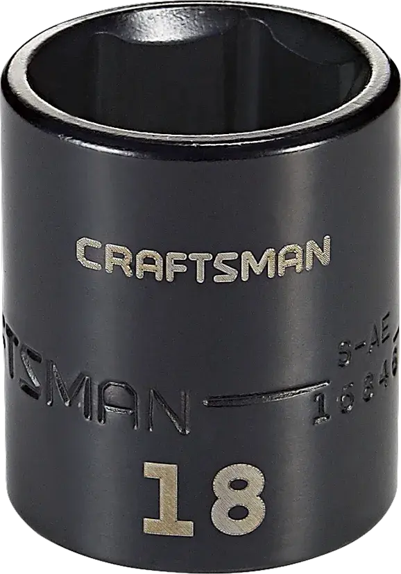 3 eighths inch 18 millimeter metric impact shallow socket.